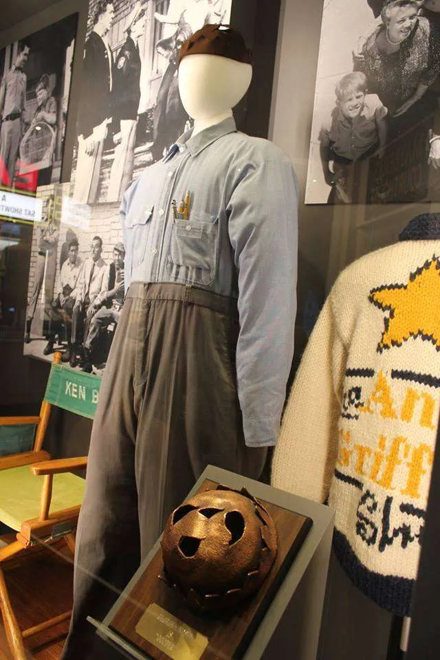 Goober Pyle's hat and clothes at the Andy Griffith Museum