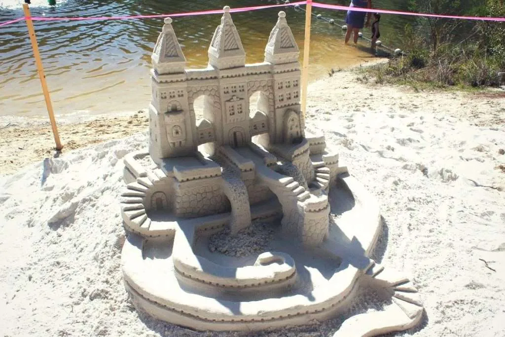 sand castle at Falling Water State Park