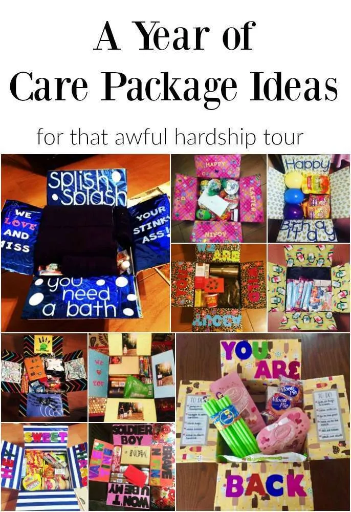 A Year of Care Package Ideas: For That Awful Hardship Tour | Finding Mandee