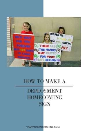 How to Make a Deployment Homecoming Sign