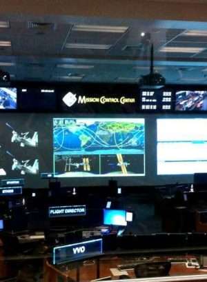 Mission Control at NASA Space Center in Houston