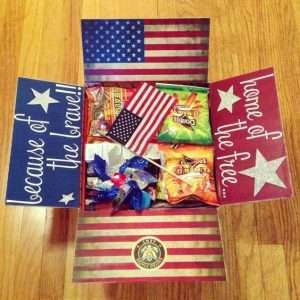 Land of the free because of the brave care package for the 4th of July