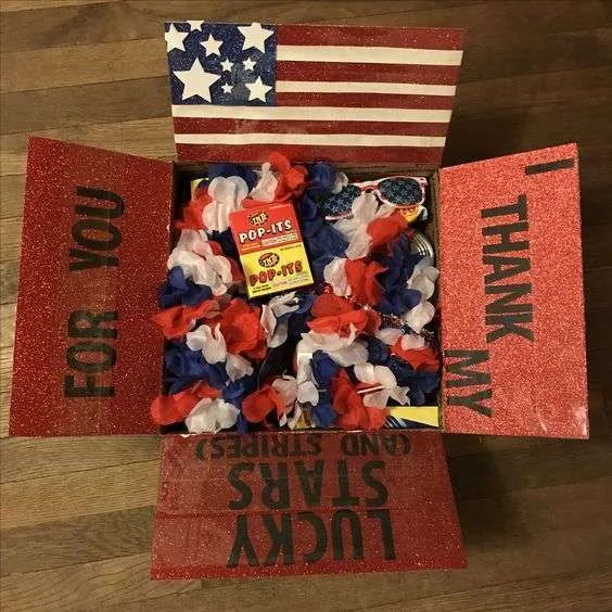 I thank my lucky stars (and stripes) for you 4th of July care package idea