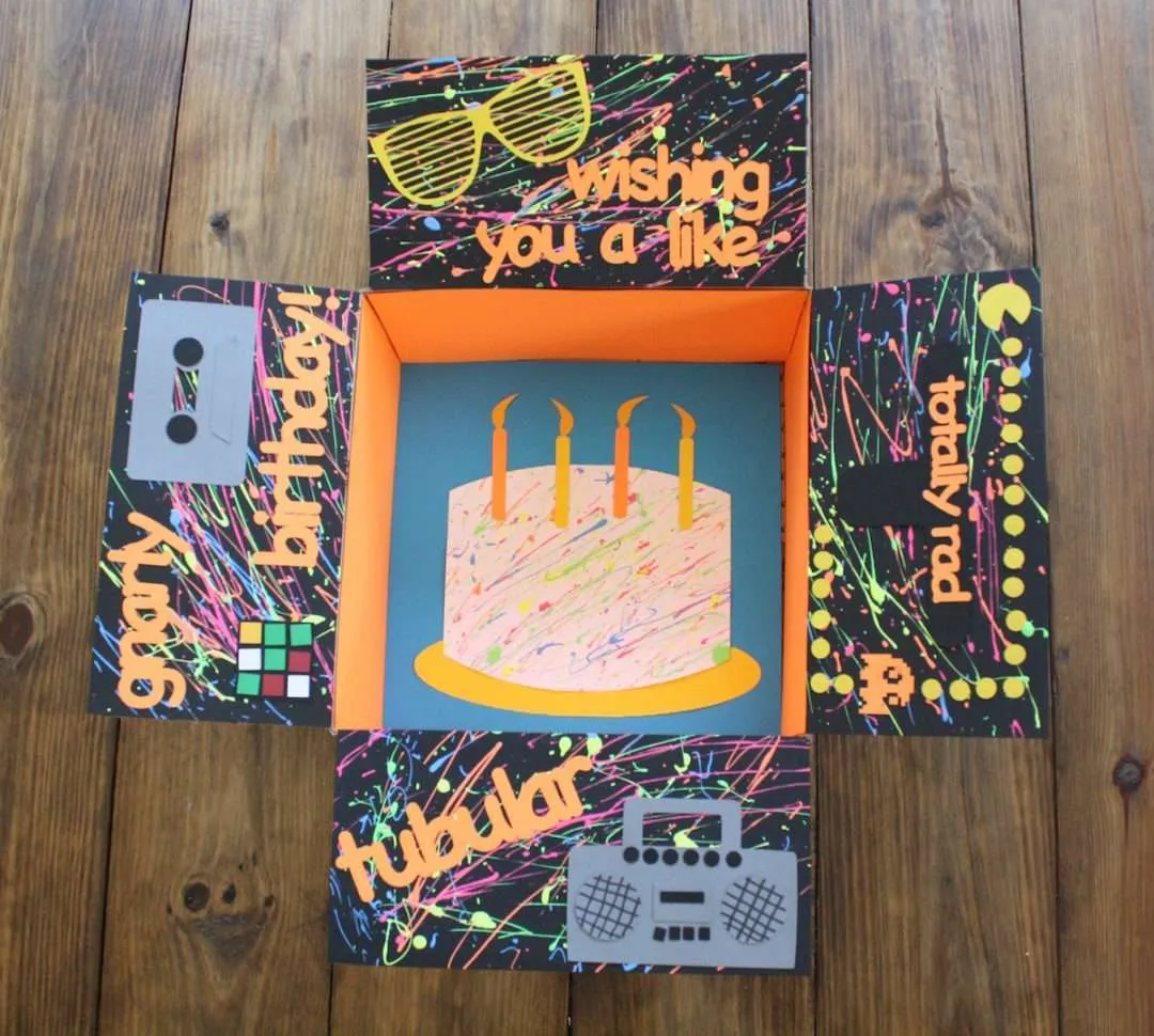 80s themed birthday care package