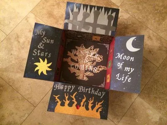 Game of Thrones birthday care package idea