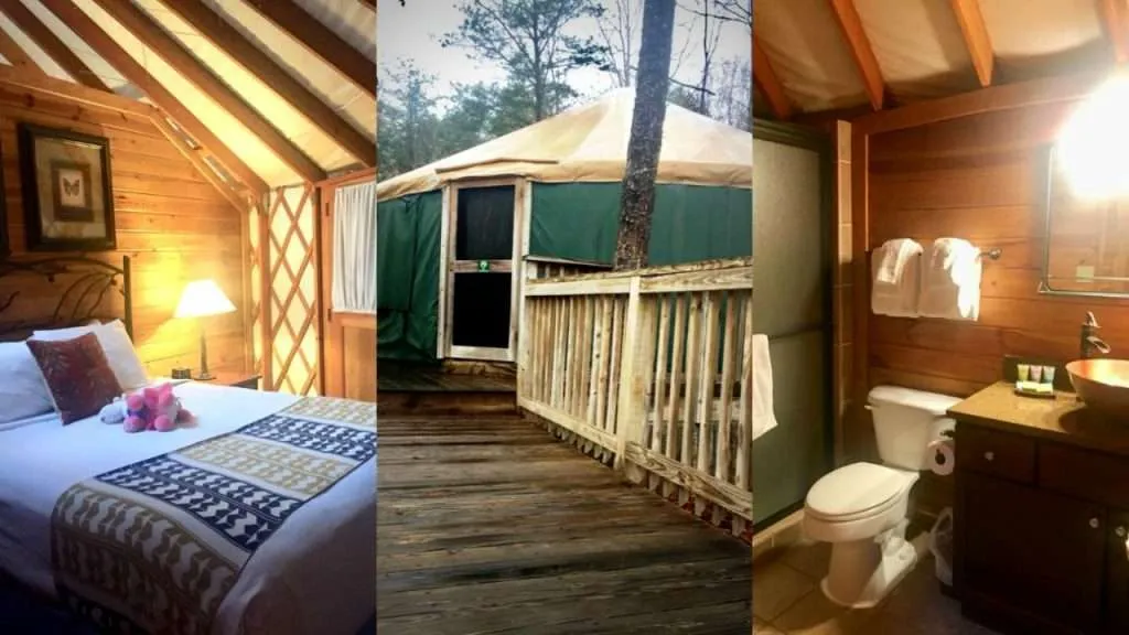 two bedroom yurt at Shenandoah Crossing in Gordonsville, Virginia