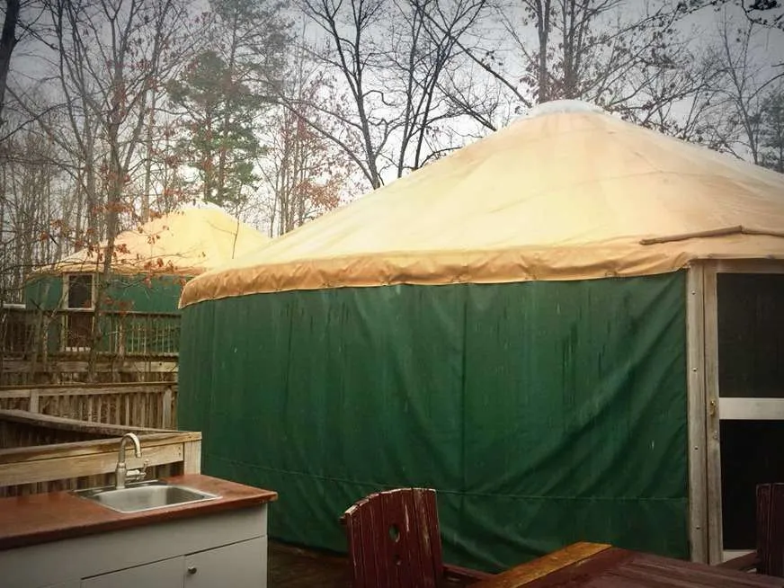 yurts at Shenandoah Crossing