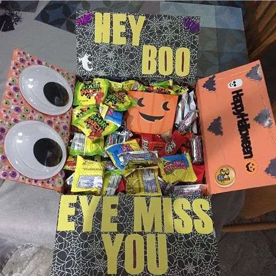 Halloween Care Package Ideas: Eye Miss You!