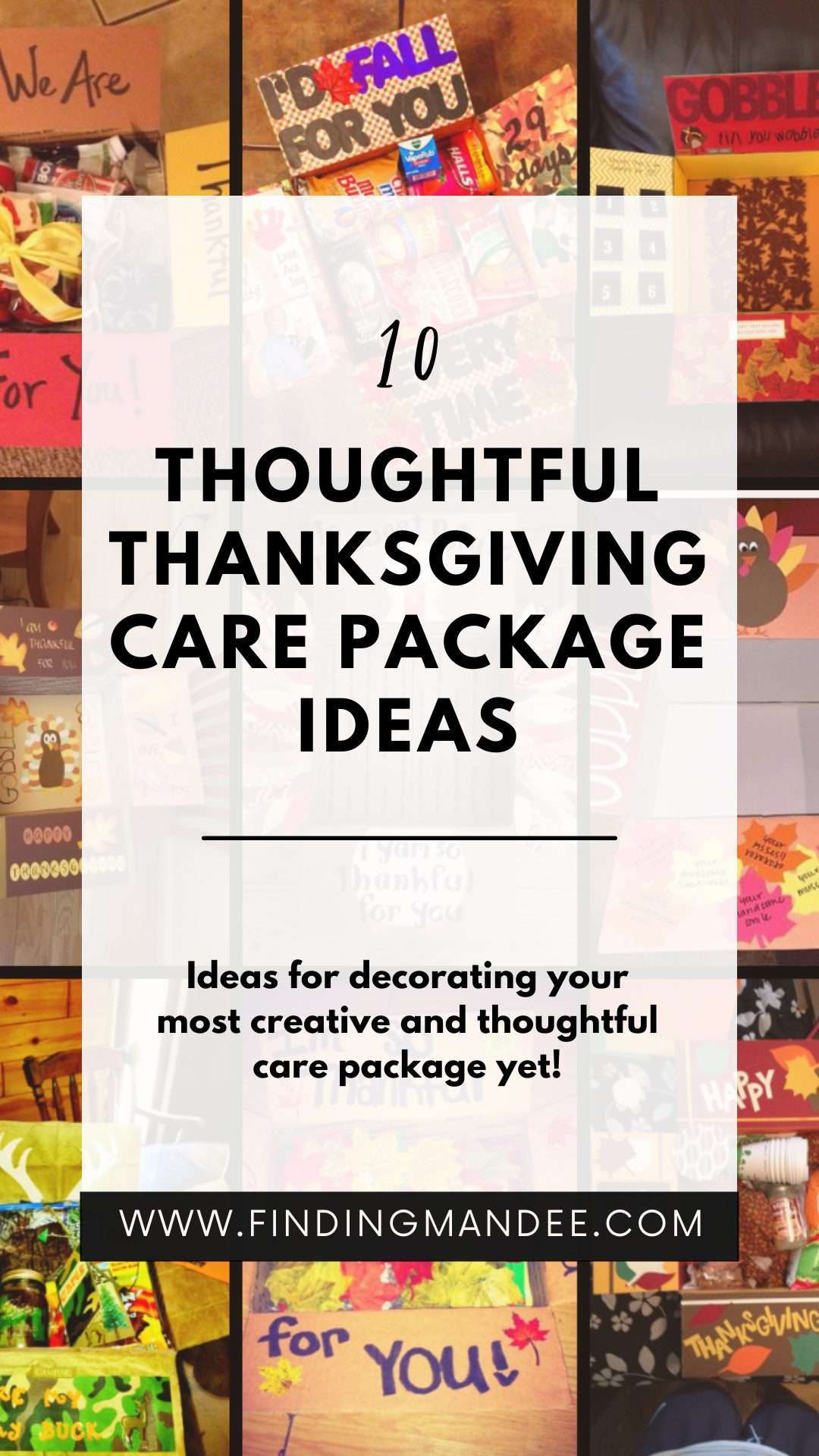 10 Thoughtful Thanksgiving Care Package Ideas | Finding Mandee