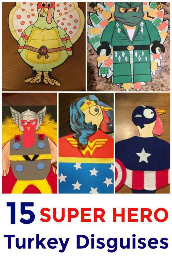 12 Super Hero Turkey Disguises