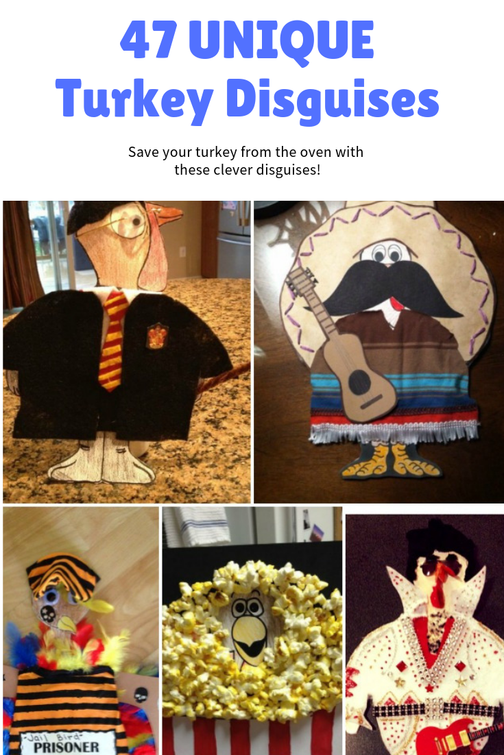 Save your turkey from the oven with these unique turkey disguises!