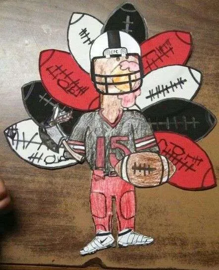 Turkey Disguise: Football Player