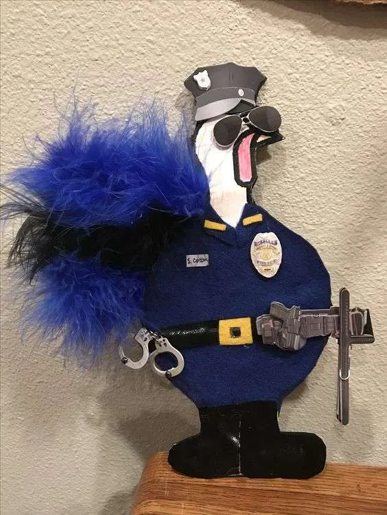 Turkey Disguise: Police Officer