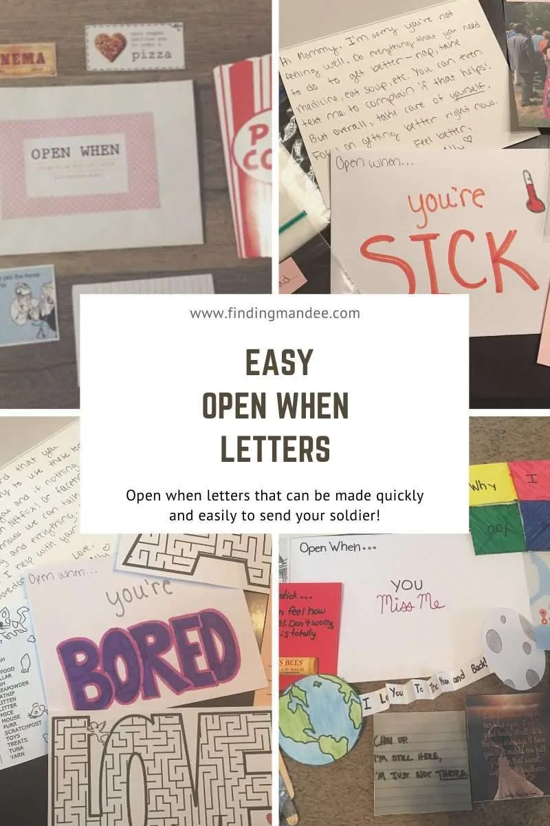 Easy Open When Letters to Send Your Deployed Soldier | Finding Mandee
