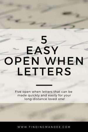 5 Easy Open When Letters | Finding Mandee