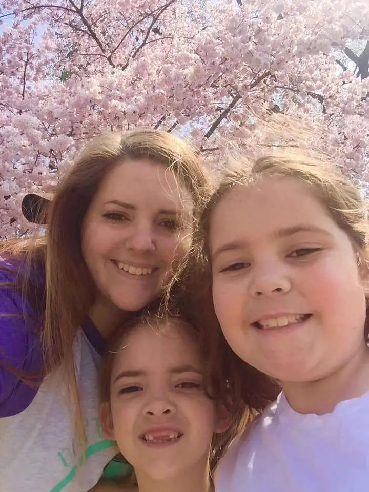 The girls loved seeing the cherry blossoms almost as much as I did!