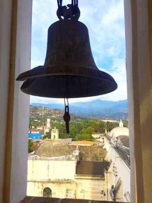 The view from the belfry at the Comayagua Cathedral.