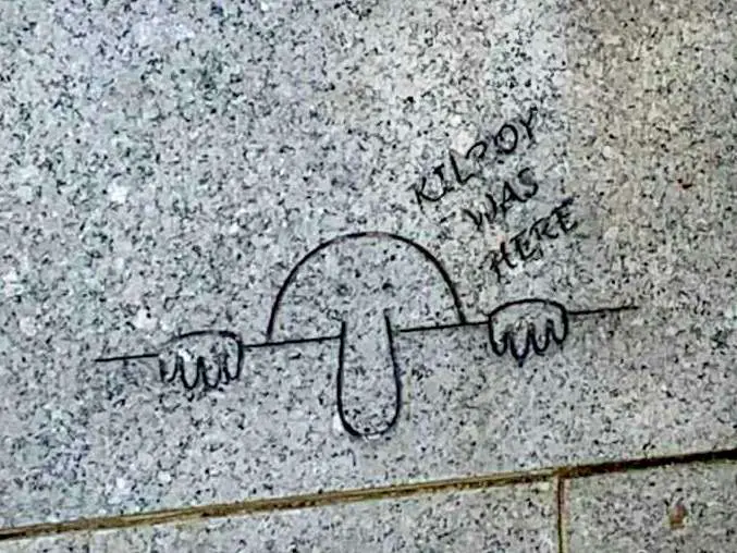 How to Find Kilroy at the WWII Memorial at the National Mall