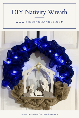 How to Make Your Own Christmas Nativity Wreath | Finding Mandee
