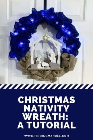 Christmas Nativity Wreath Tutorial | Finding Mandee