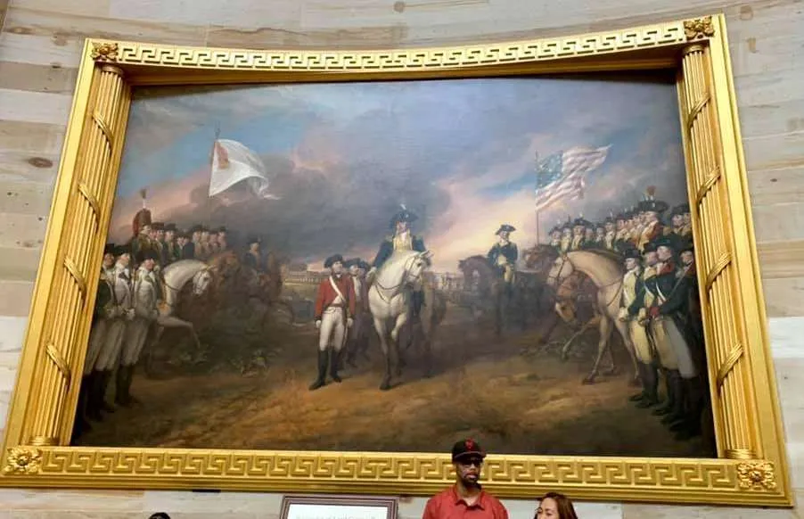 Painting in the Capitol Building.