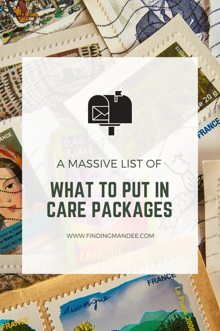 A Massive List of Ideas of What to Put in Care Packages | Finding Mandee