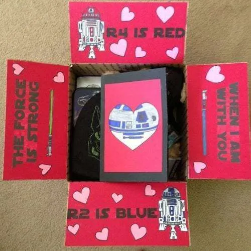 Star Wars Valentine's Day care package.