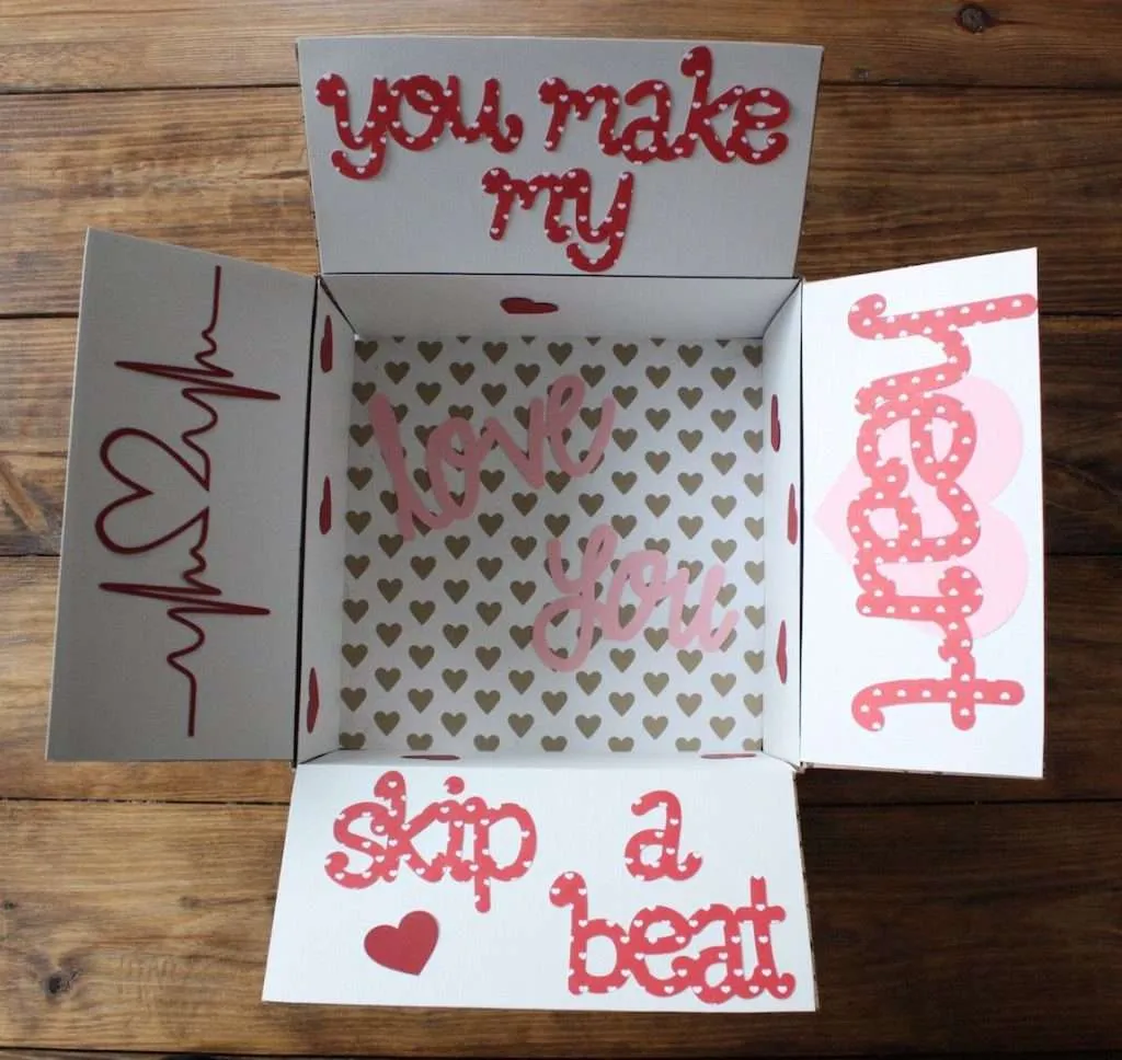 You make my heart skip a beat: Valentine's Day care package