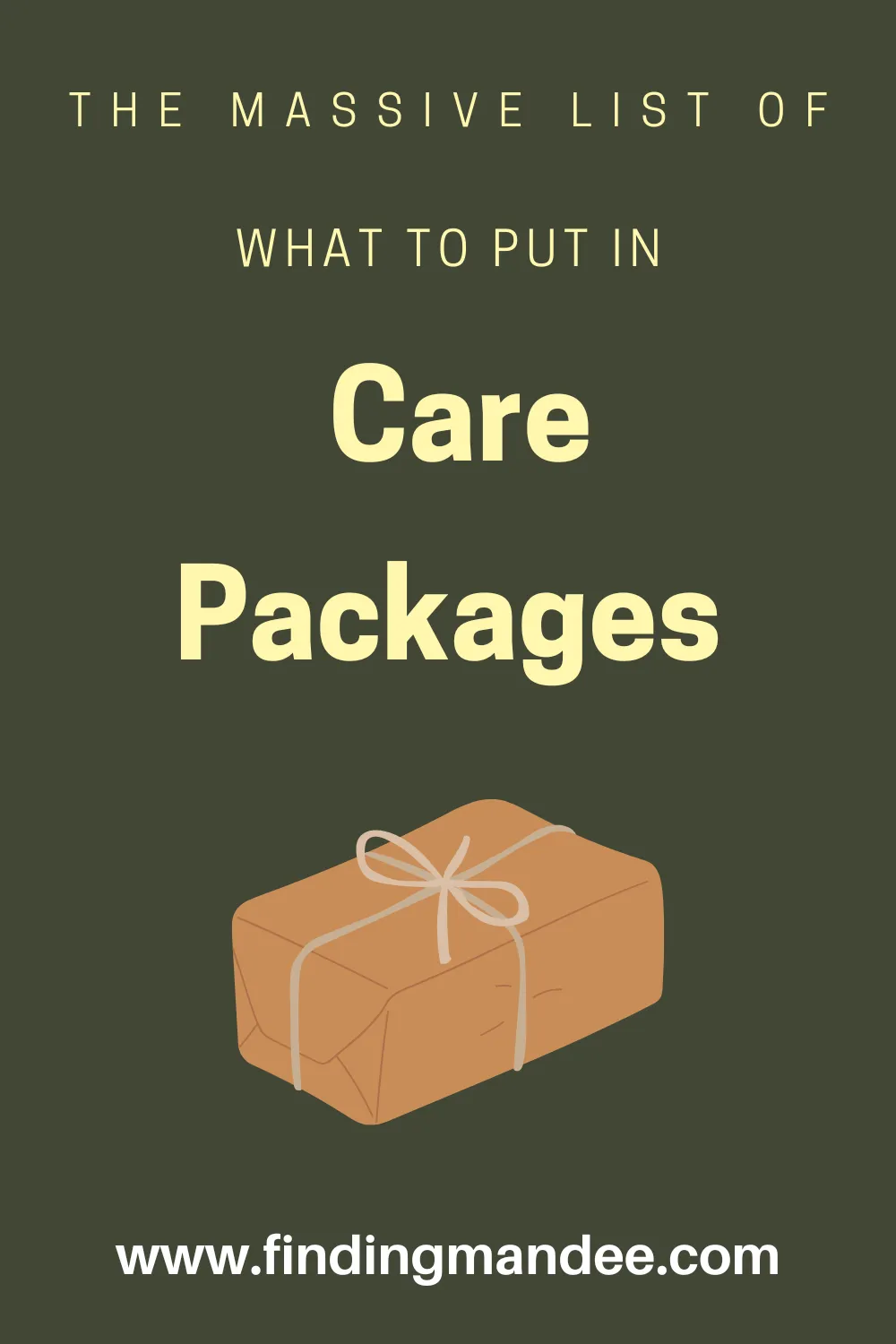 A Massive List of What to Put in Care Packages | Finding Mandee