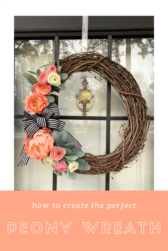 How to Make a Peony Wreath for Your Front Door: Perfect for Spring and Summer | Finding Mandee