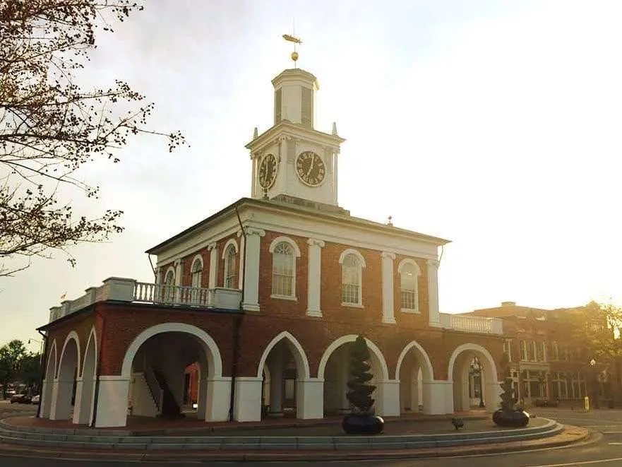 The Market House in downtown Fayetteville, NC.