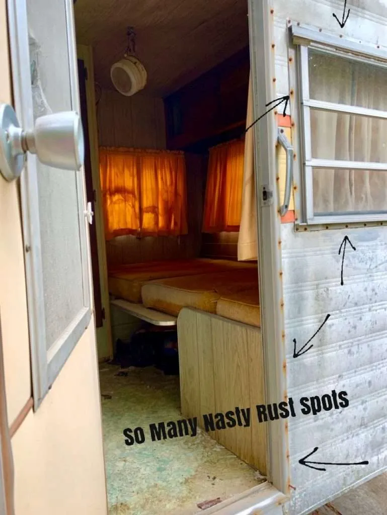 How to clean rusty camper windows.
