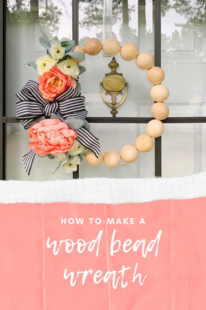 How To Make a Wood Bead Wreath | Finding Mandee