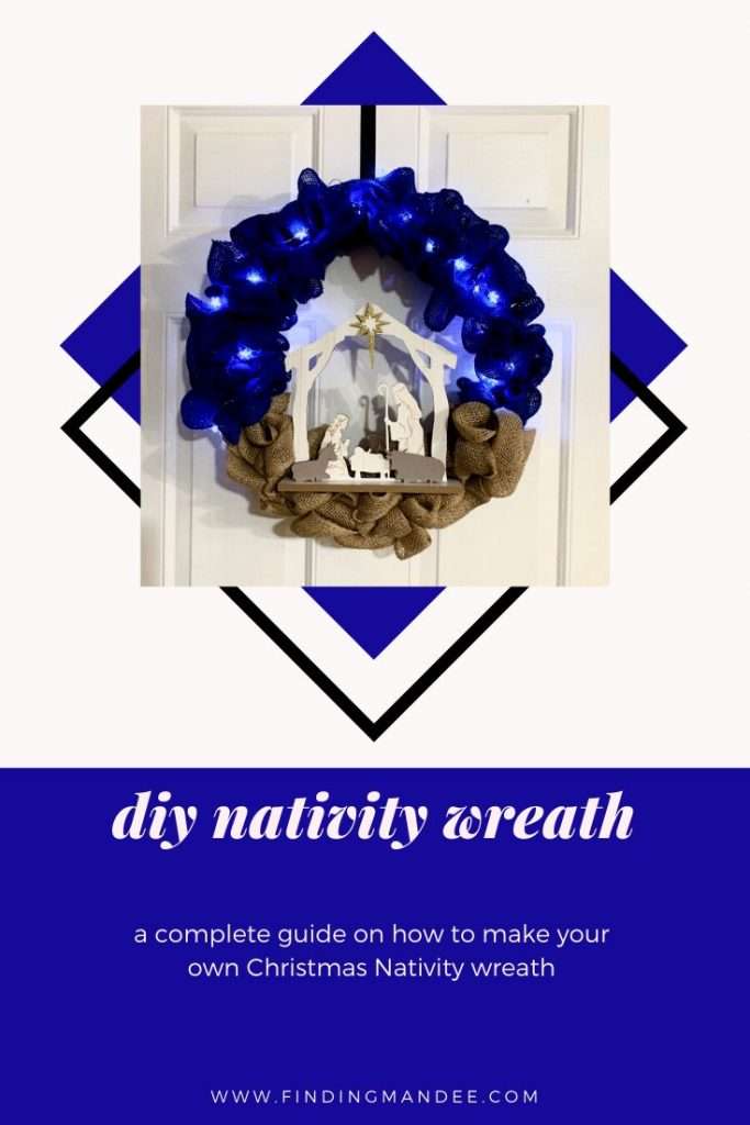 DIY Christmas Nativity Wreath | Finding Mandee