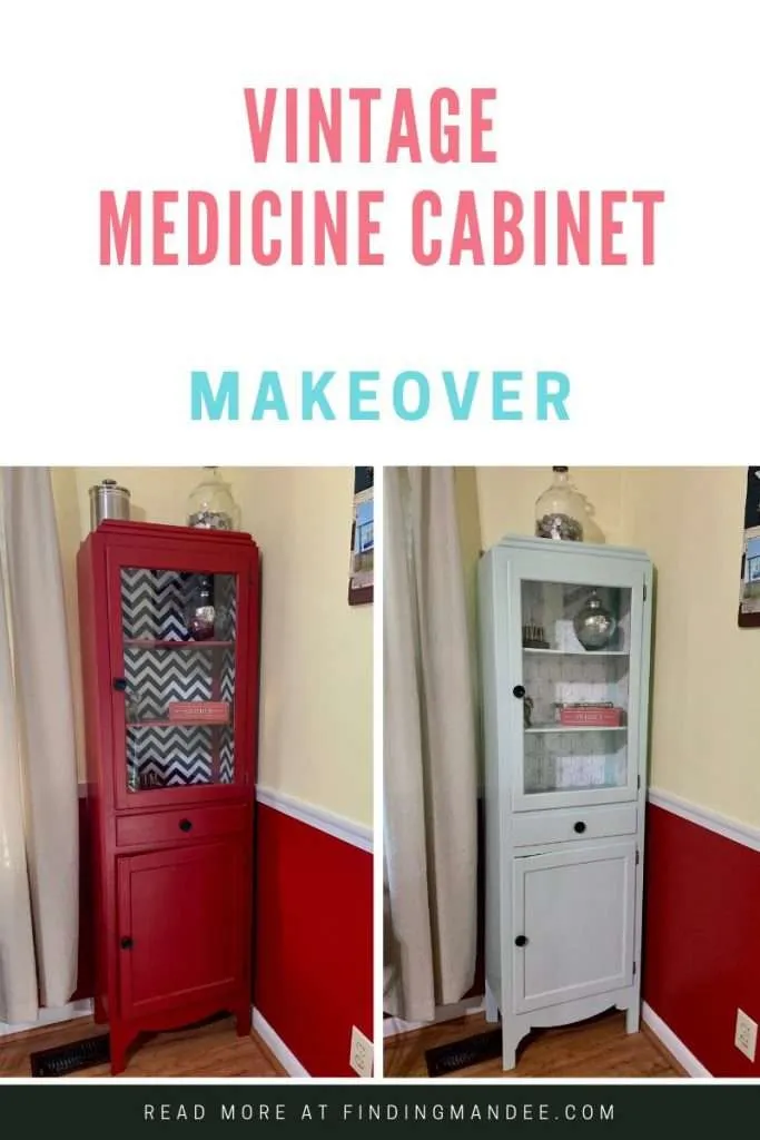 Vintage Medicine Cabinet Makeover | Finding Mandee