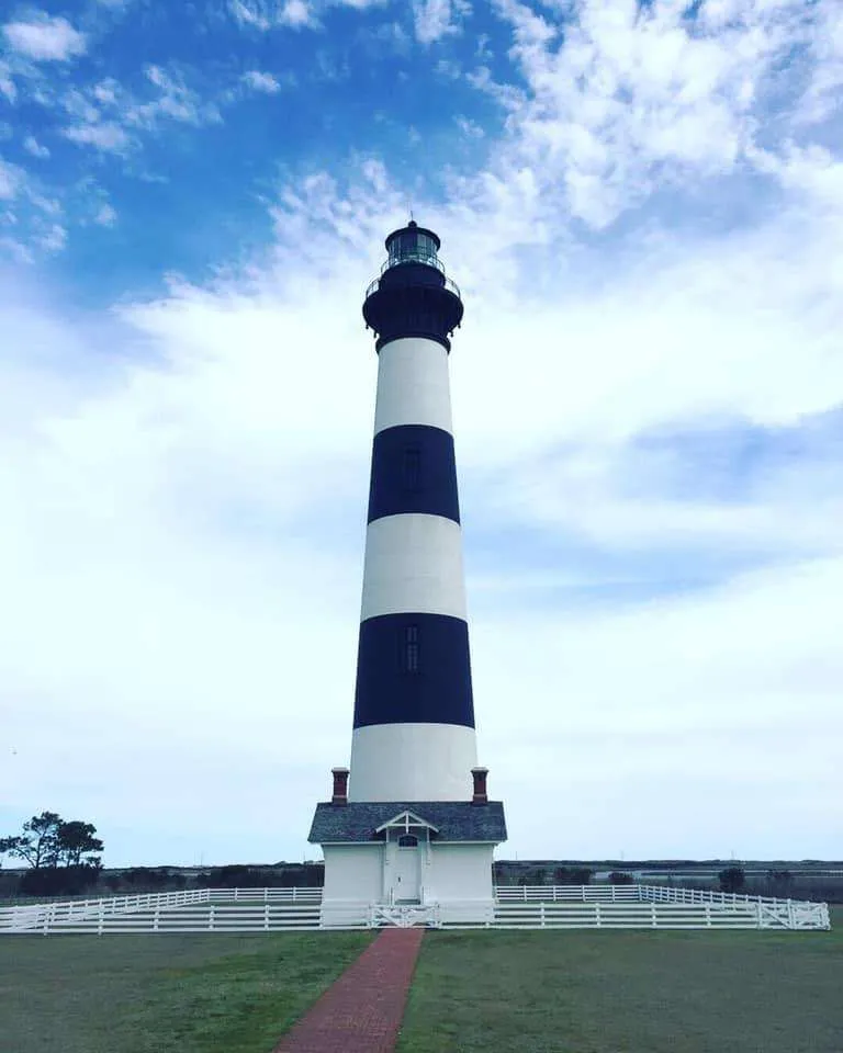 Pros and Cons of being stationed at Fort Bragg : Pro: Being close enough to visit this lighthouse on the Outer Banks.