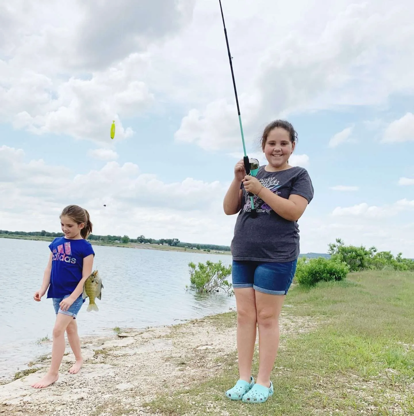 Fishing near Fort Hood at Rivers Bend Park. A summer adventure