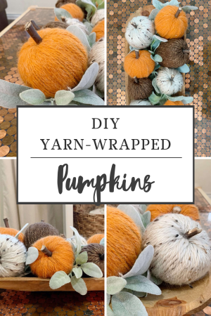 How to Make Yarn-Wrapped Pumpkins (Easy Dollar Craft!)