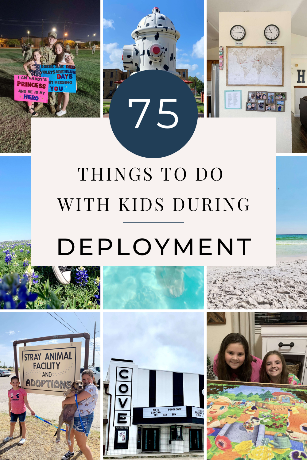 75 Things to do with Kids During Deployment | Finding Mandee