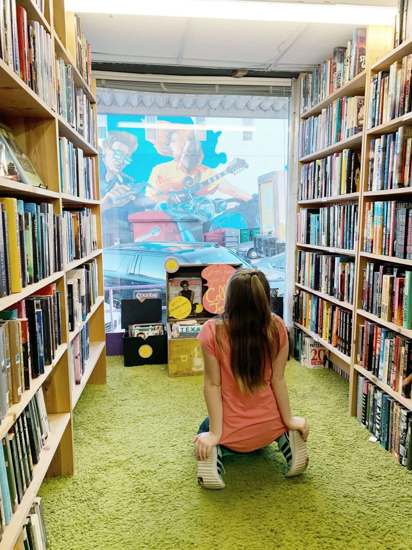 Inside the largest used bookstore in the state of Texas. 