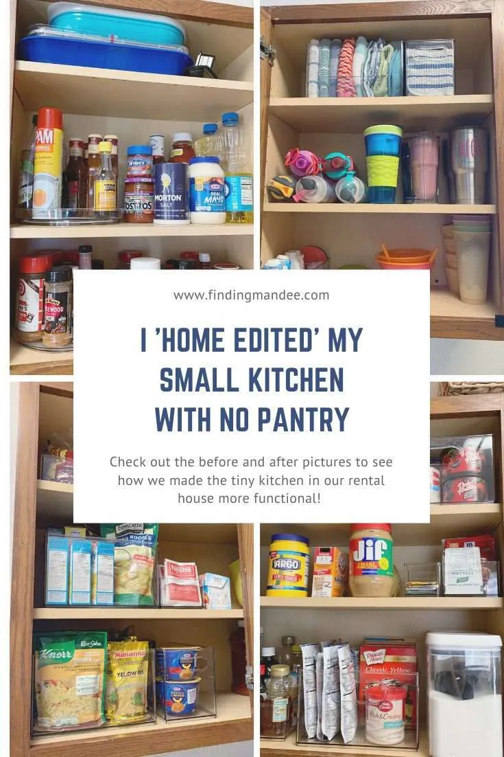 How to Organize a Small Kitchen with No Pantry Using the Home Edit Method | Finding Mandee