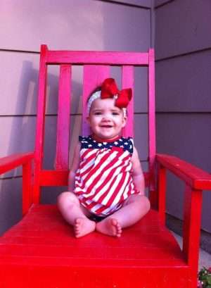 Military kids wear lots of patriotic outfits