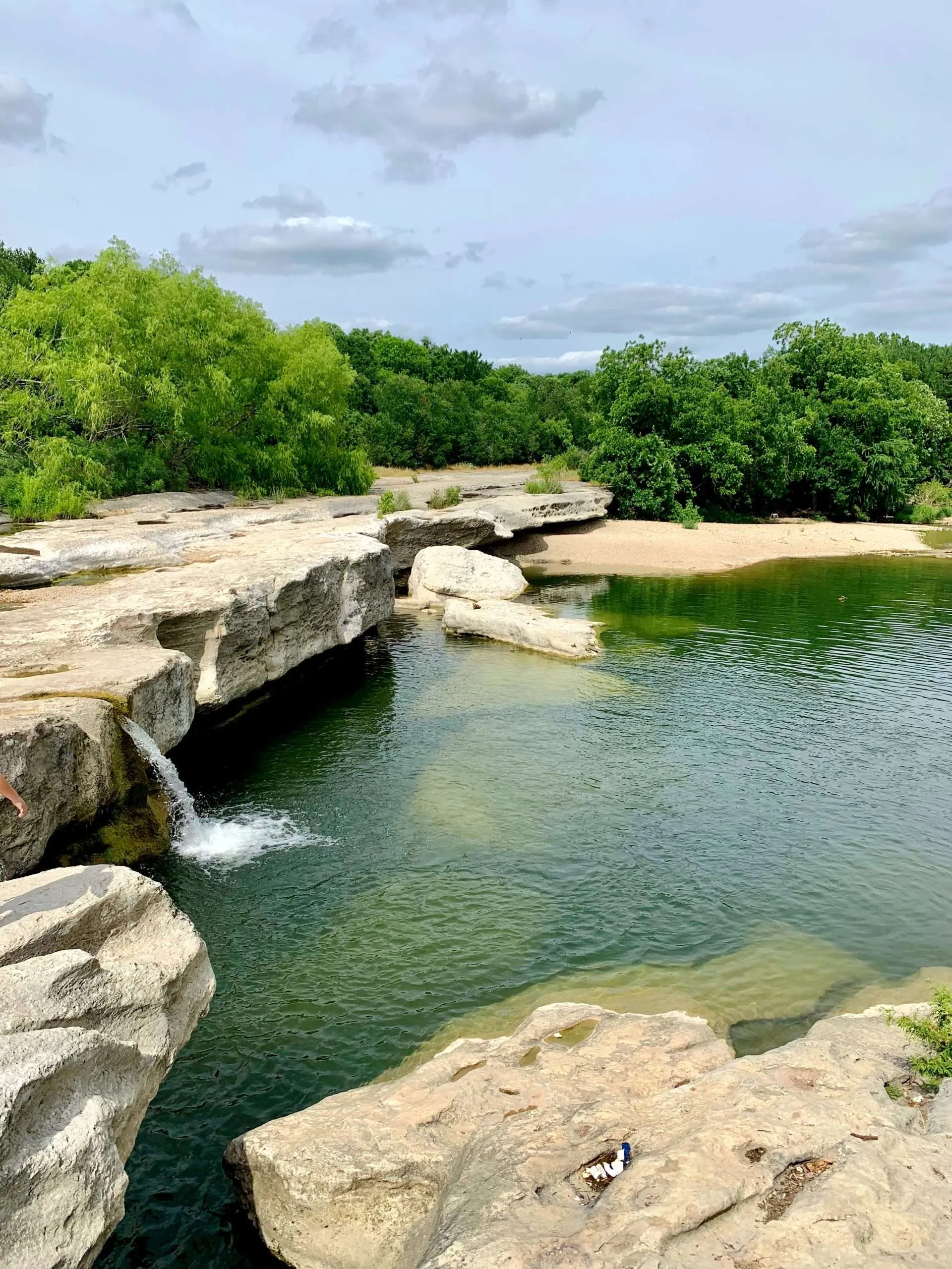 The lower falls at McKinney Falls State Park in Texas.