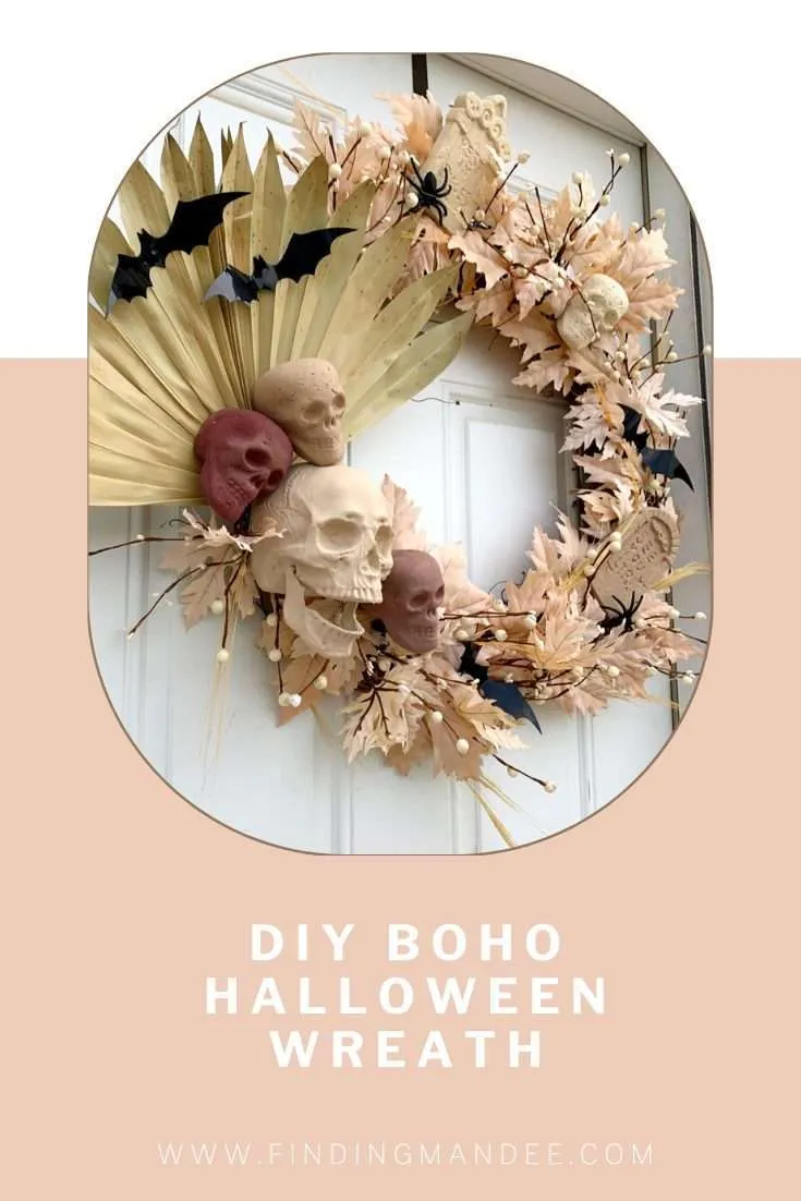 DIY Boho Halloween Wreath | Finding Mandee