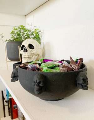 West Elm Skull Candy Bowl DIY Dupe