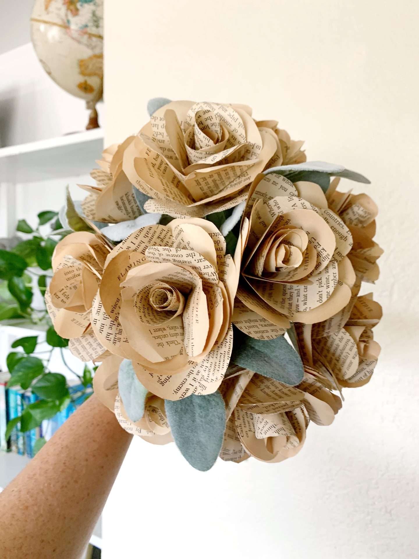 How to make paper flowers from old vintage books.