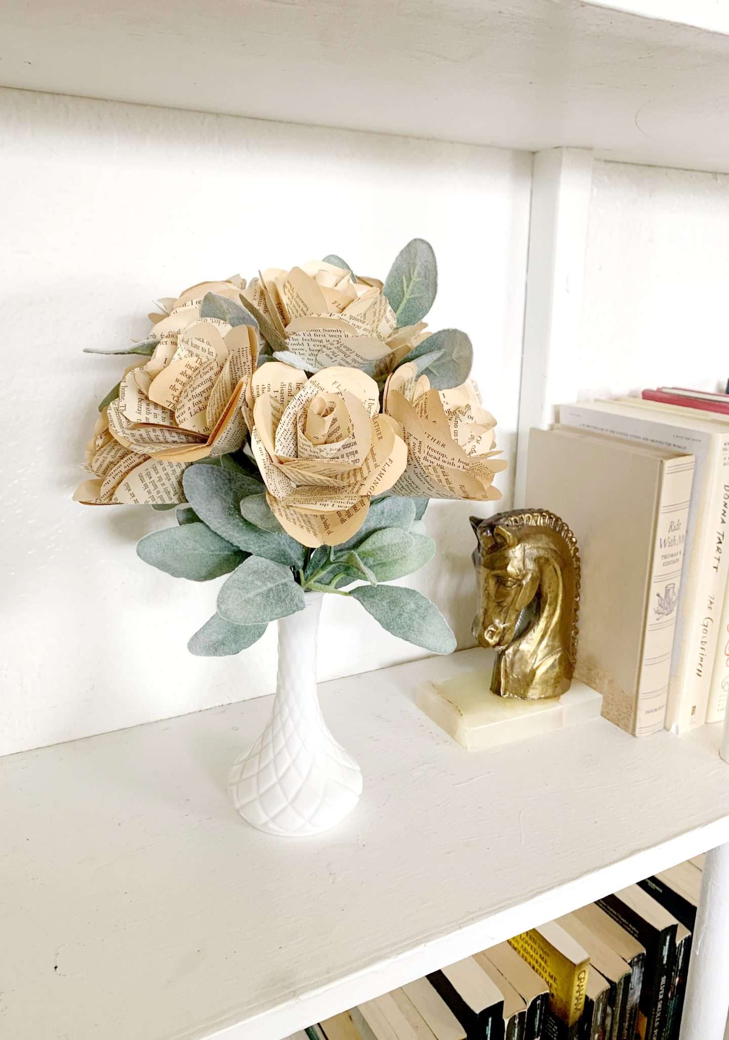 DIY Paper Roses Made from an Old Reader's Digest Book