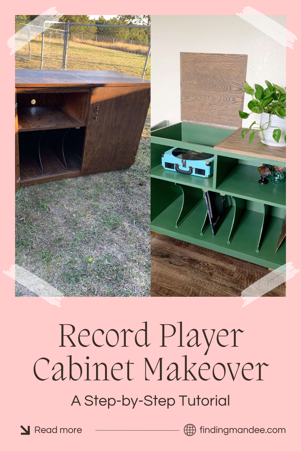 Vintage Record Player Cabinet Makeover: A Step-by-Step Tutorial