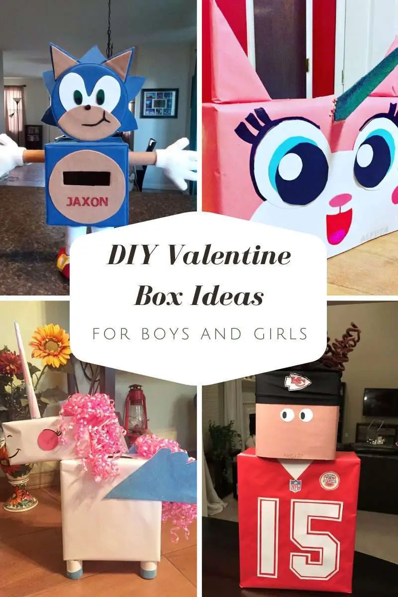 Valentines Boxes for Kids Valentines Mailbox Set Valentines Cards DIY  Valentines Card Box with 36 Valentines Day Cards for Girls Boys School  Classroom