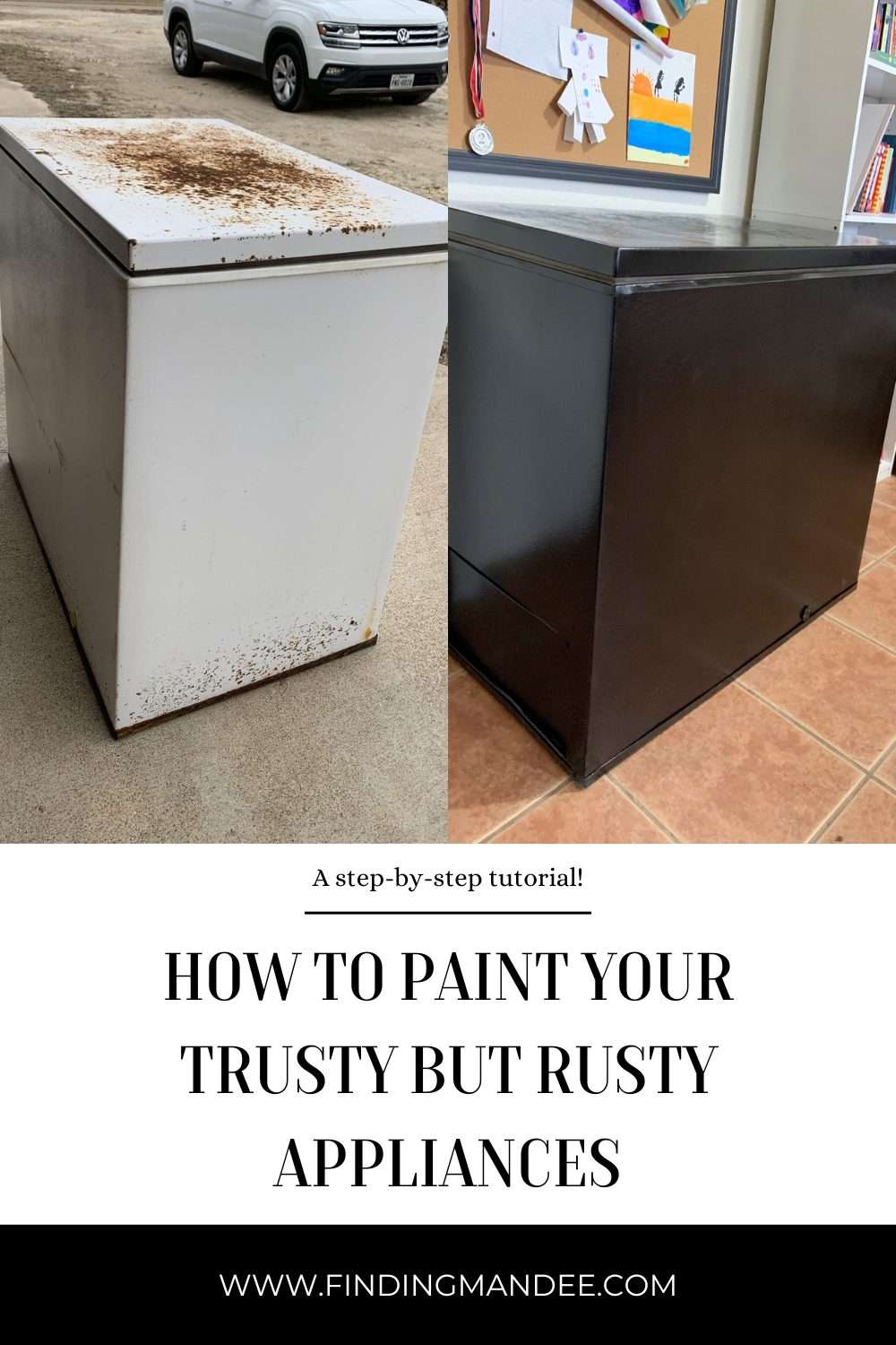 How to Paint Your Trusty but Rusty Appliances | Finding Mandee